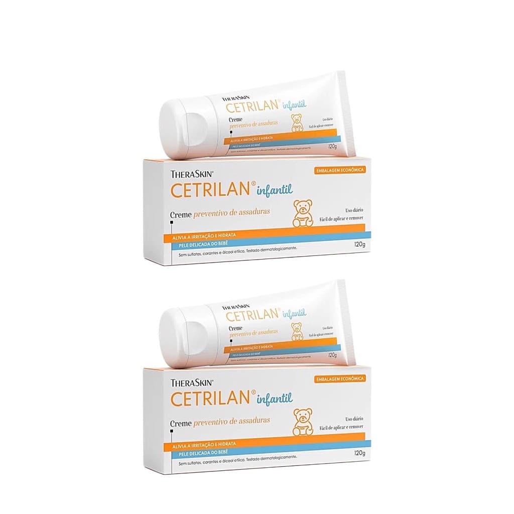 Kit 2 Cetrilan Infantil Creme 120g – Proteção e Cuidado Diário para o Bebê