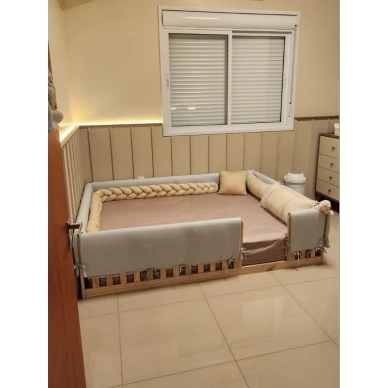 Monte seu protetor de cama montossoriana, menina, menino,kit Berço, safari