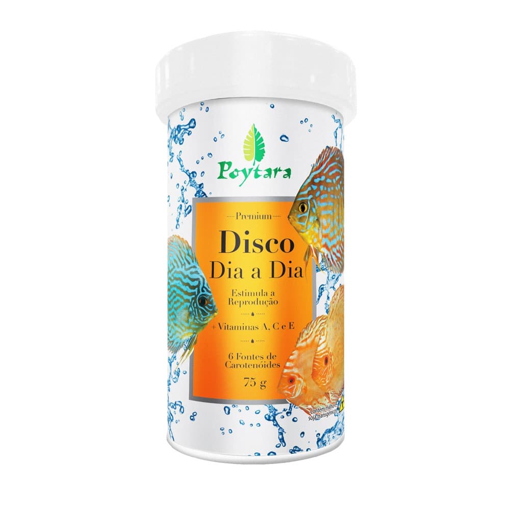 Ração Poytara Disco Dia Dia 75g Ideal Para Disco E Bandeira