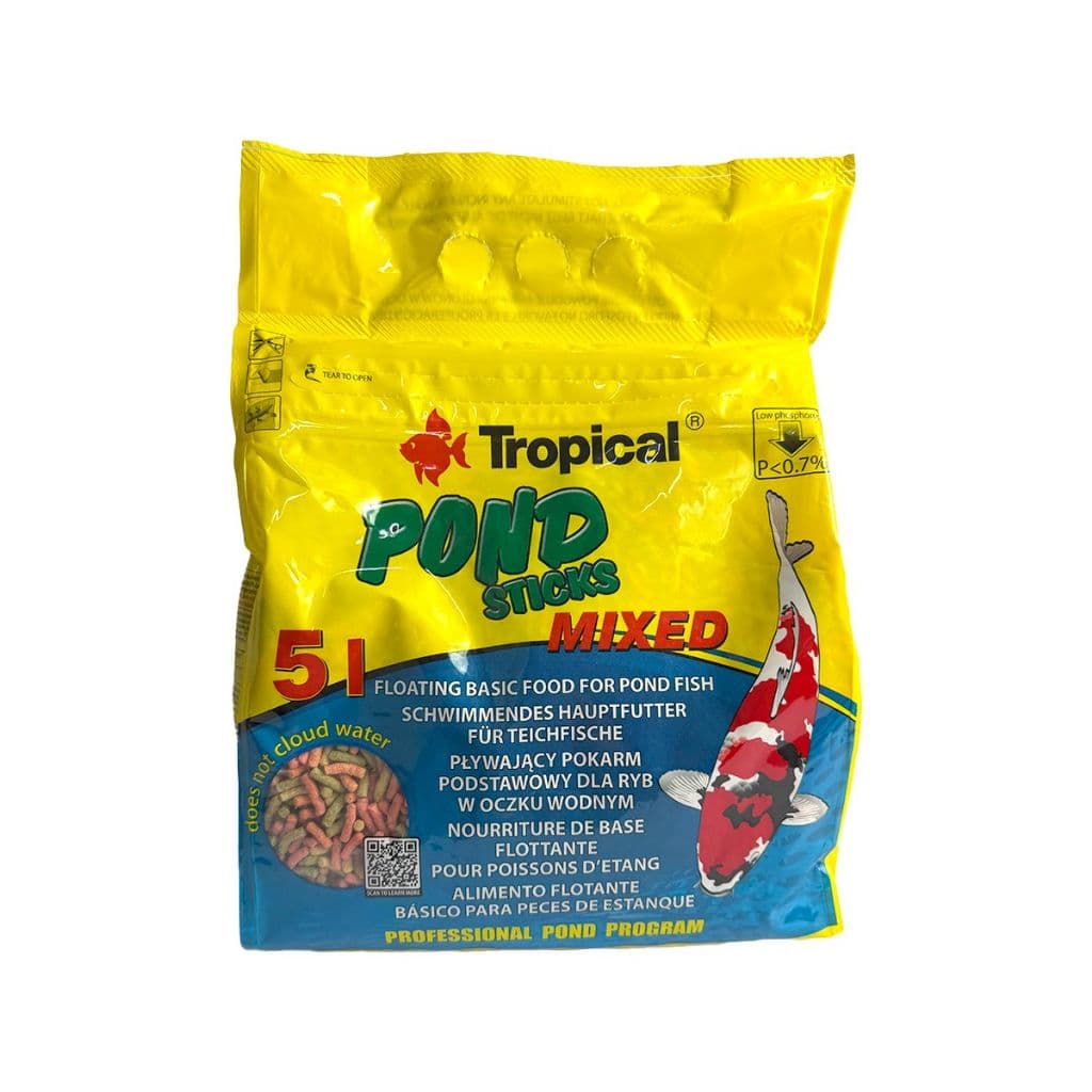 Ração Tropical Pond Sitcks Mixed 400g para Peixes de Lago