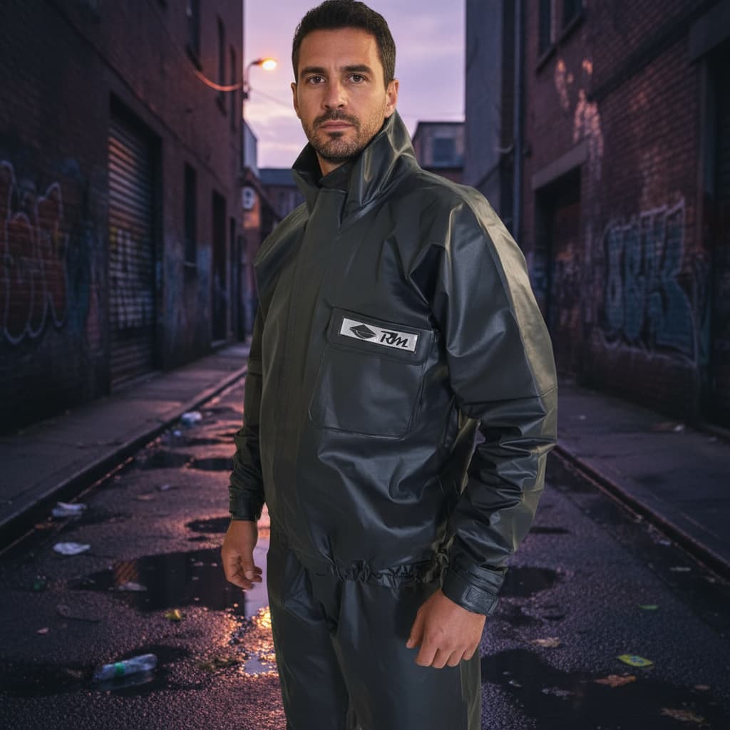 Capa de Chuva Motoboy Motociclista Poliéster Calça Jaqueta Rm Moto