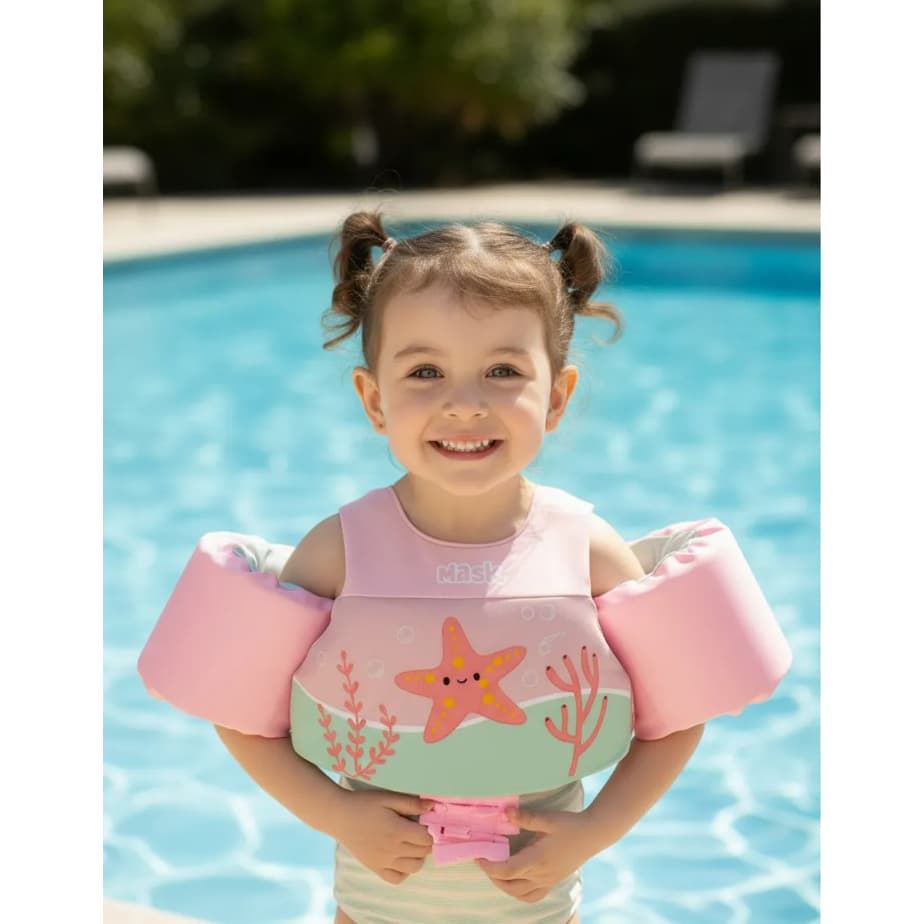 Boia Infantil Estrela do Mar com Colete Salva Vidas Nash