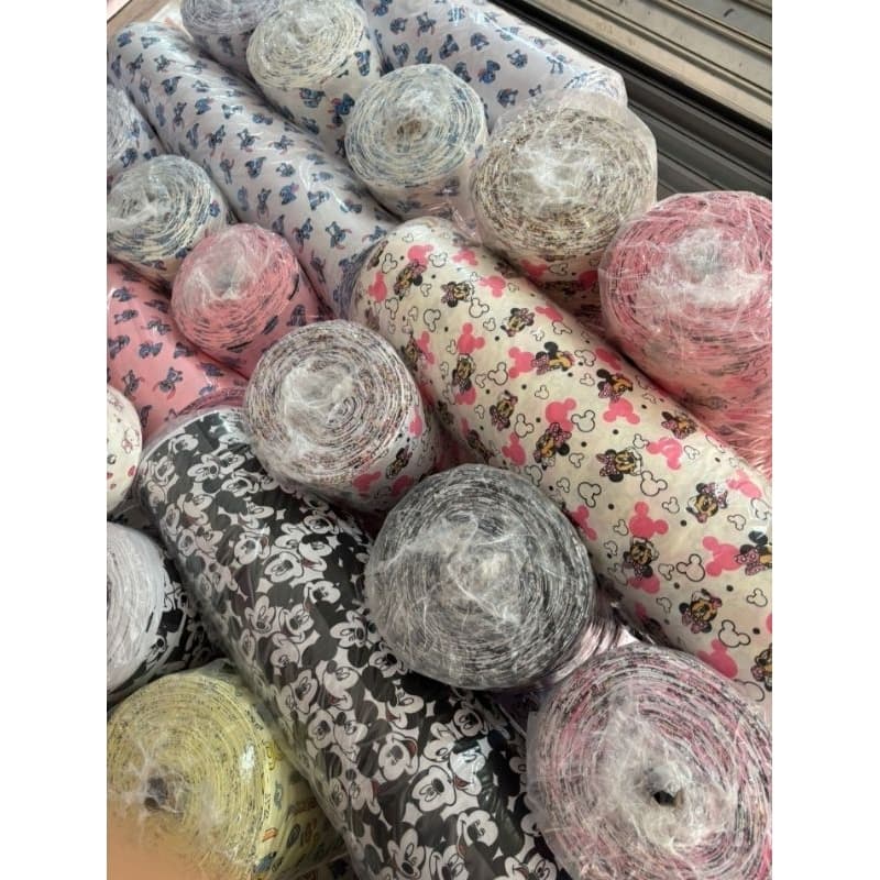 Tecido Malha Personagens 100% Algodão com 2 metros de largura