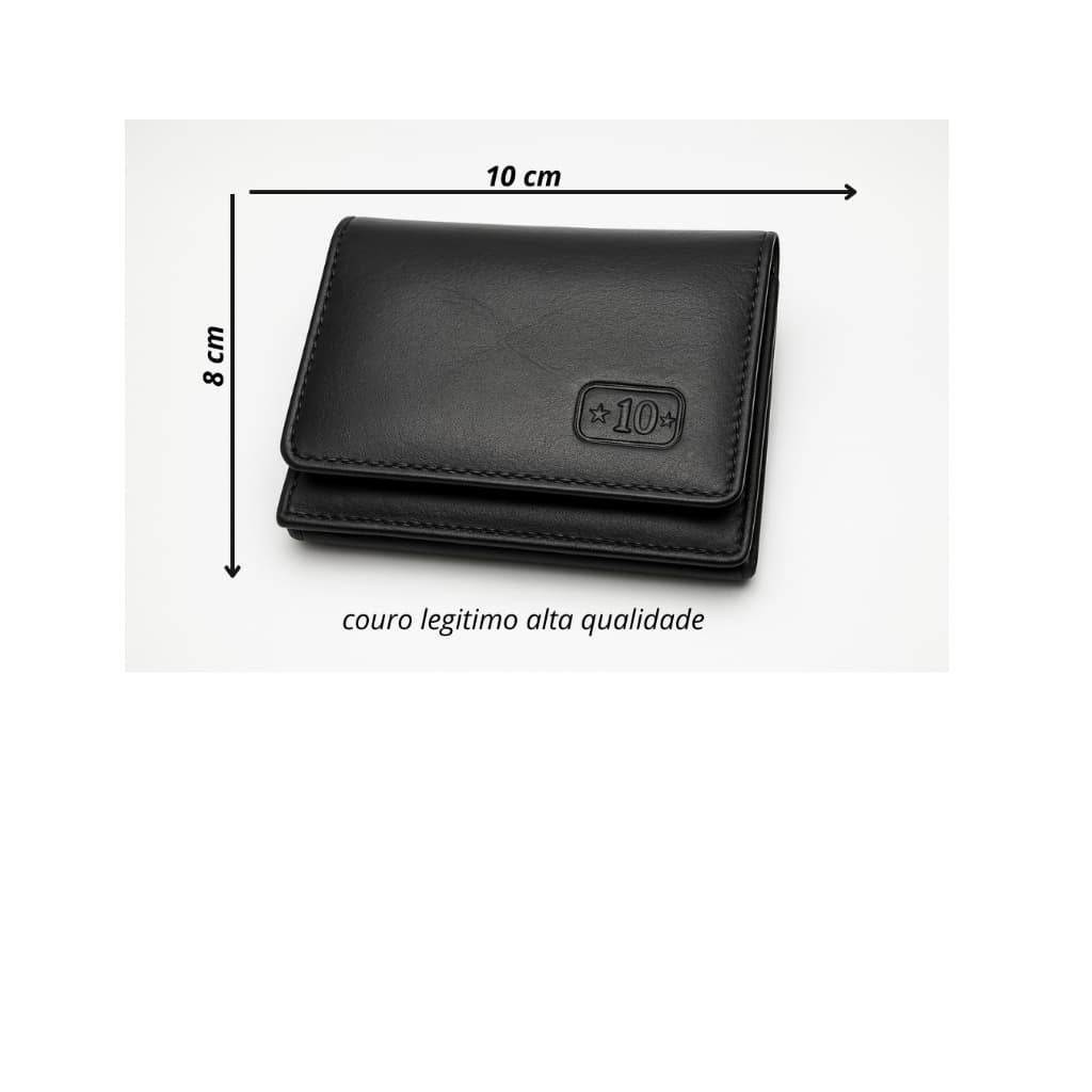 Carteira de Couro legitimo  Masculina Premium slim Elegante, Durável e Sofisticada