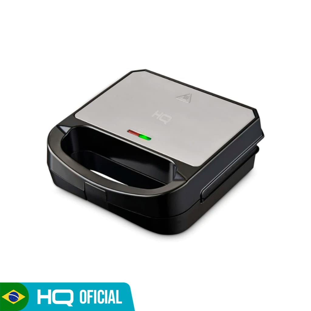 Sanduicheira e Grill HQ 750W Antiaderente Inox HQ-SG001 - 127V