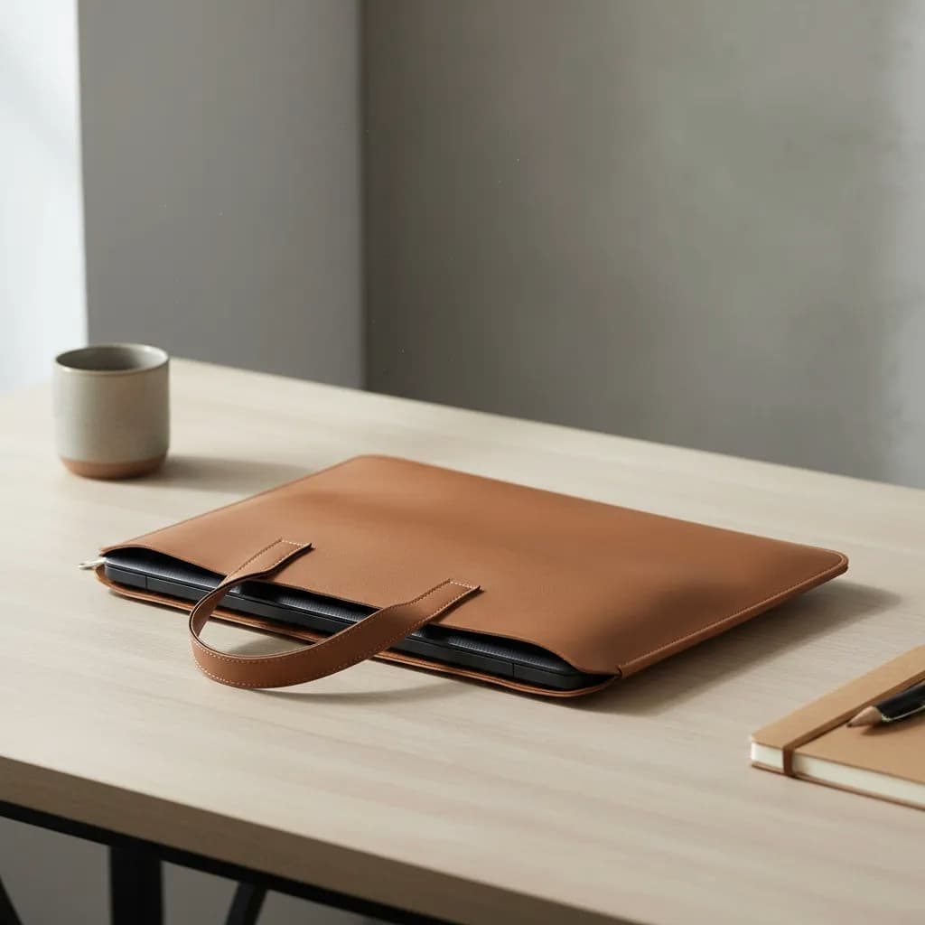 Bolsa Pasta Para Notebook 13 17 Pol Case Maleta Sacola Documentos Cadernos Escolar Couro Ecologico