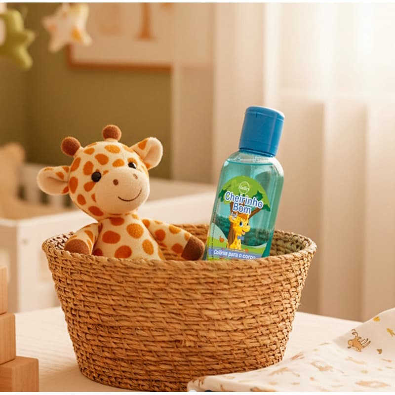1 Frasco Colônia Infantil Cheirinho Bom Azul Hipoalergenico Vegano Sem Alcool Halley Baby 120 ml