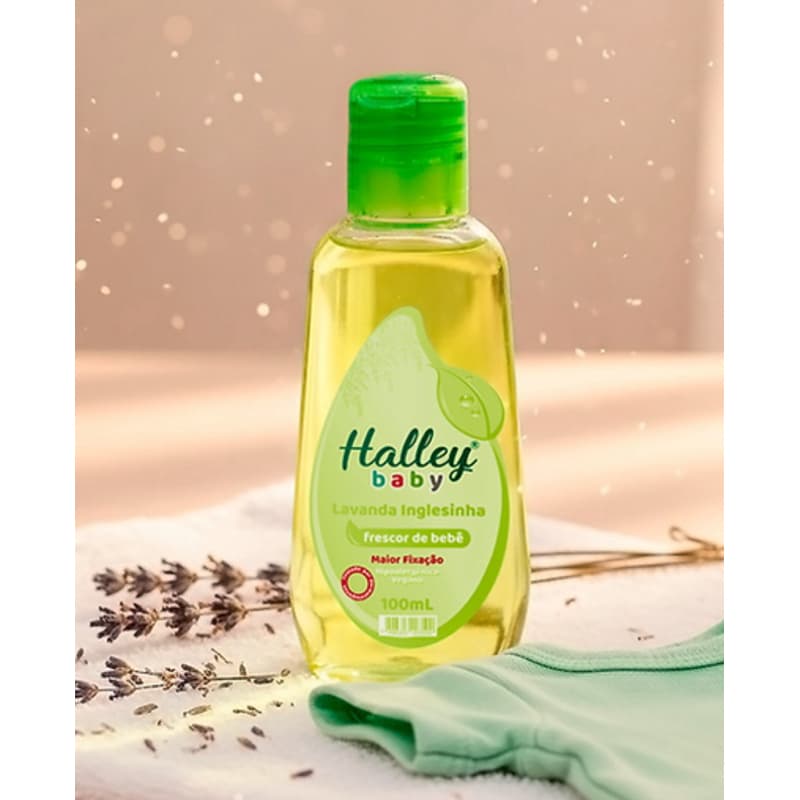 1 Frasco Colônia Infantil Lavanda Inglesinha Frescor de Bebê Hipoalergenico Vegano Halley Baby 100 ml