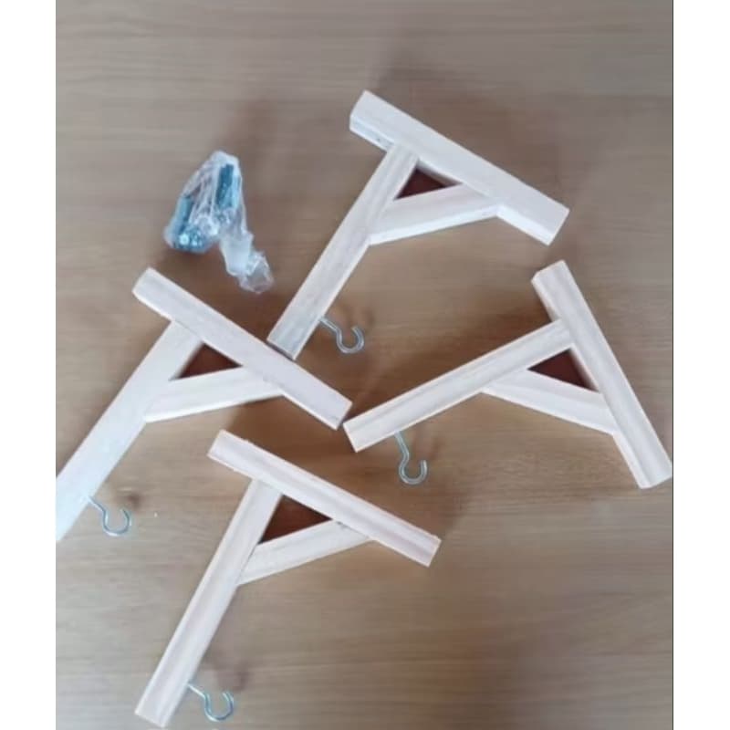 kit com 4 Suportes Para Pendurar Vaso Jardim Vertical De Planta.