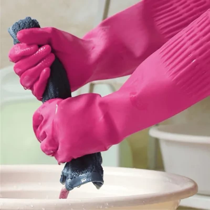 Luva Ranhurada Rosa Punho Longo Volk - CA36368