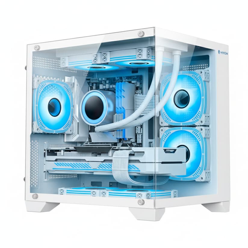 Pc Gamer Ryzen 7 5700G 16GB DDR4 SSD 480GB Fonte 500w Gamer Gabinete Aquario 3 Fans RGB