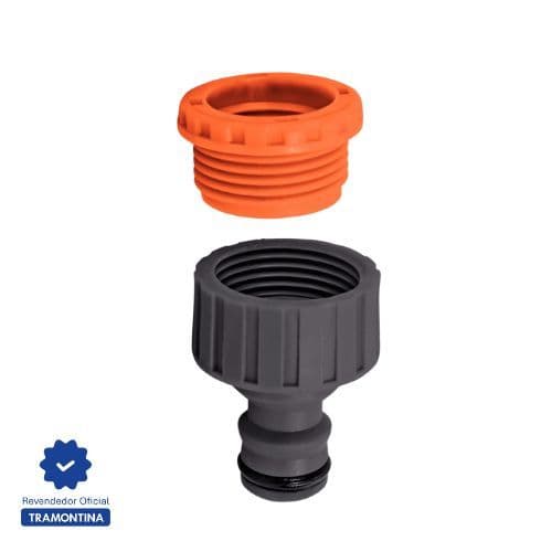 1 Adaptador Fêmea, rosca de 3/4" e redução de 1/2