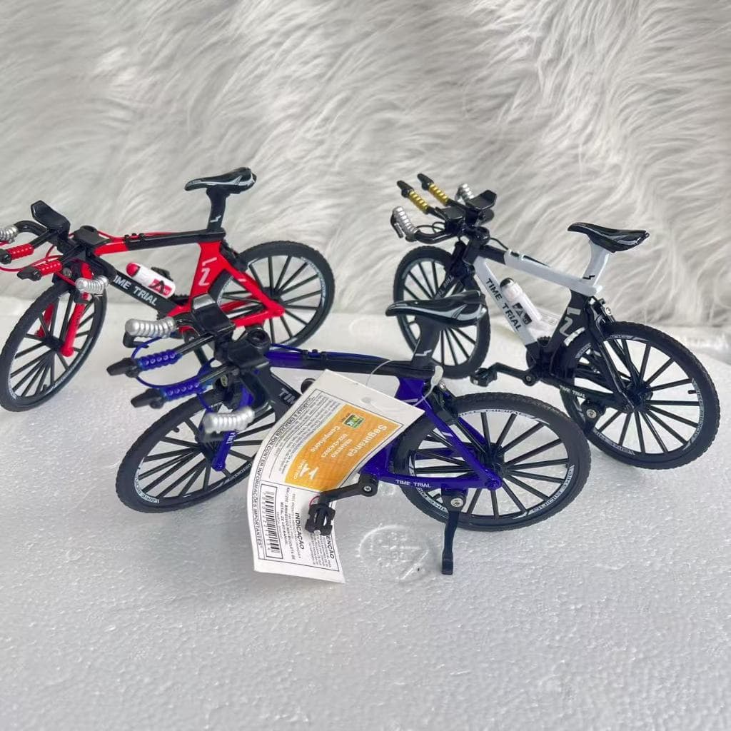 Bicicleta Speed Miniatura Metal C/ Apoio Braço Mountain Bike