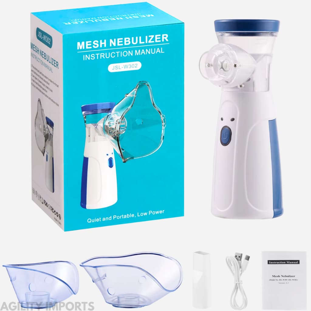 Nebulizador Portátil Sem Fio Silencioso Adulto Infantil Mesh USB - CAIXA AMASSADA
