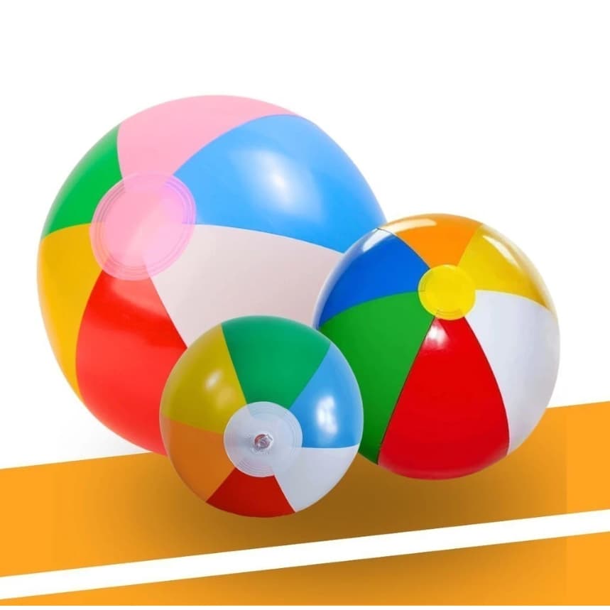 Bola GRANDE Inflável De Praia, 50 centímetros, Campo, Piscina, Bola Colorida