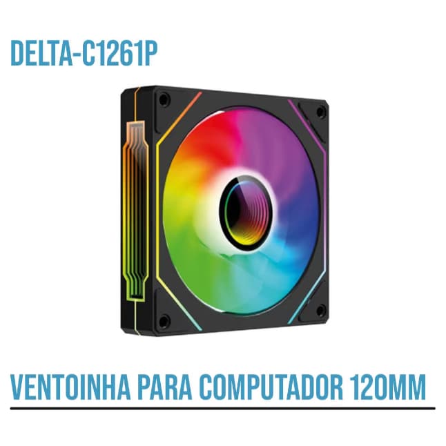 FAN PARA COMPUTADOR 12OMM - DELTA (C1261P) PRETO