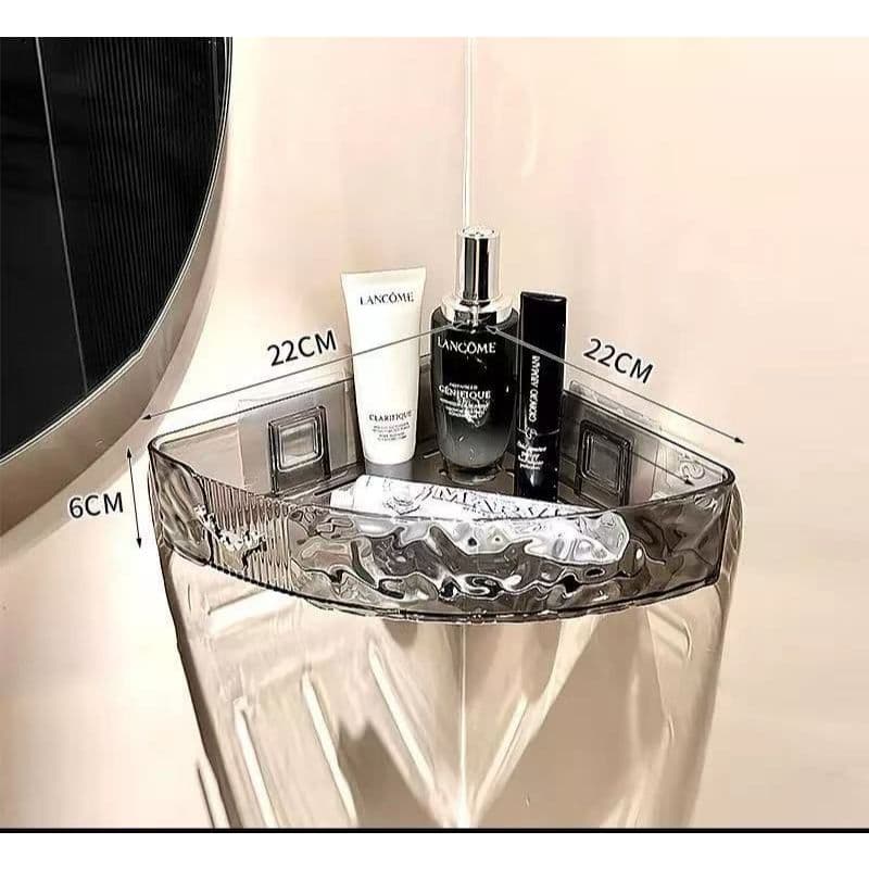 Kit 2 Suporte De Shampoo Prateleiras De Banheiro Sem Furo Acrilico Chifre triagulo CANTO sup-599