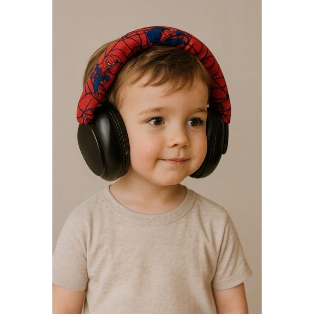 Abafador de Ruídos Autista Acolchoado Homem Aranha