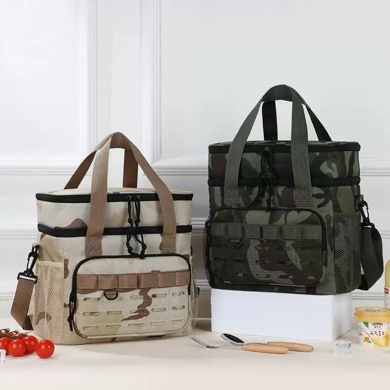 18L Bolsa térmica grande para piquenique - vários compartimentos, masculina