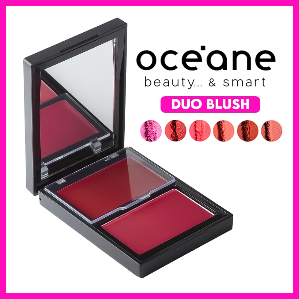 Océane Edition Duo Blush 10,2g (Possui duas opções de Blush uma em Pó e outra Cremoso)