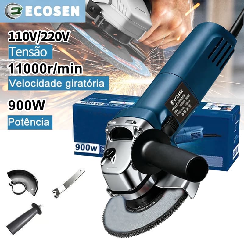 Esmerilhadeira e Lixadeira Angular 900w 115mm 4.1/2 11000rpm 60HZ