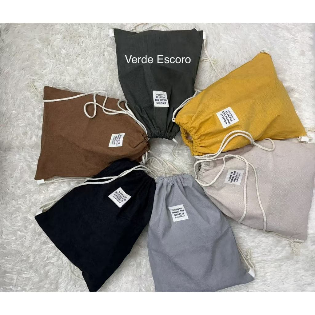 Mochila Saco Com Fechamento De Cordão Para Academia Praia  A46