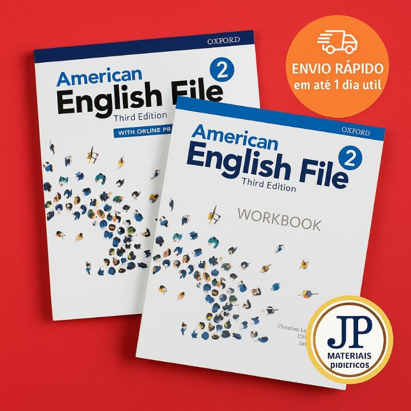 American English File Third Edition level 2 Students Book + Workbook (Impresso)