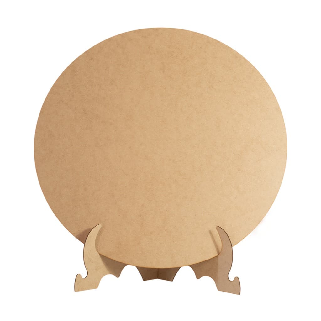 Painel De Festa Redondo 50cm Com Suporte Em MDF 3mm Decoração Mesa Pronta Entrega