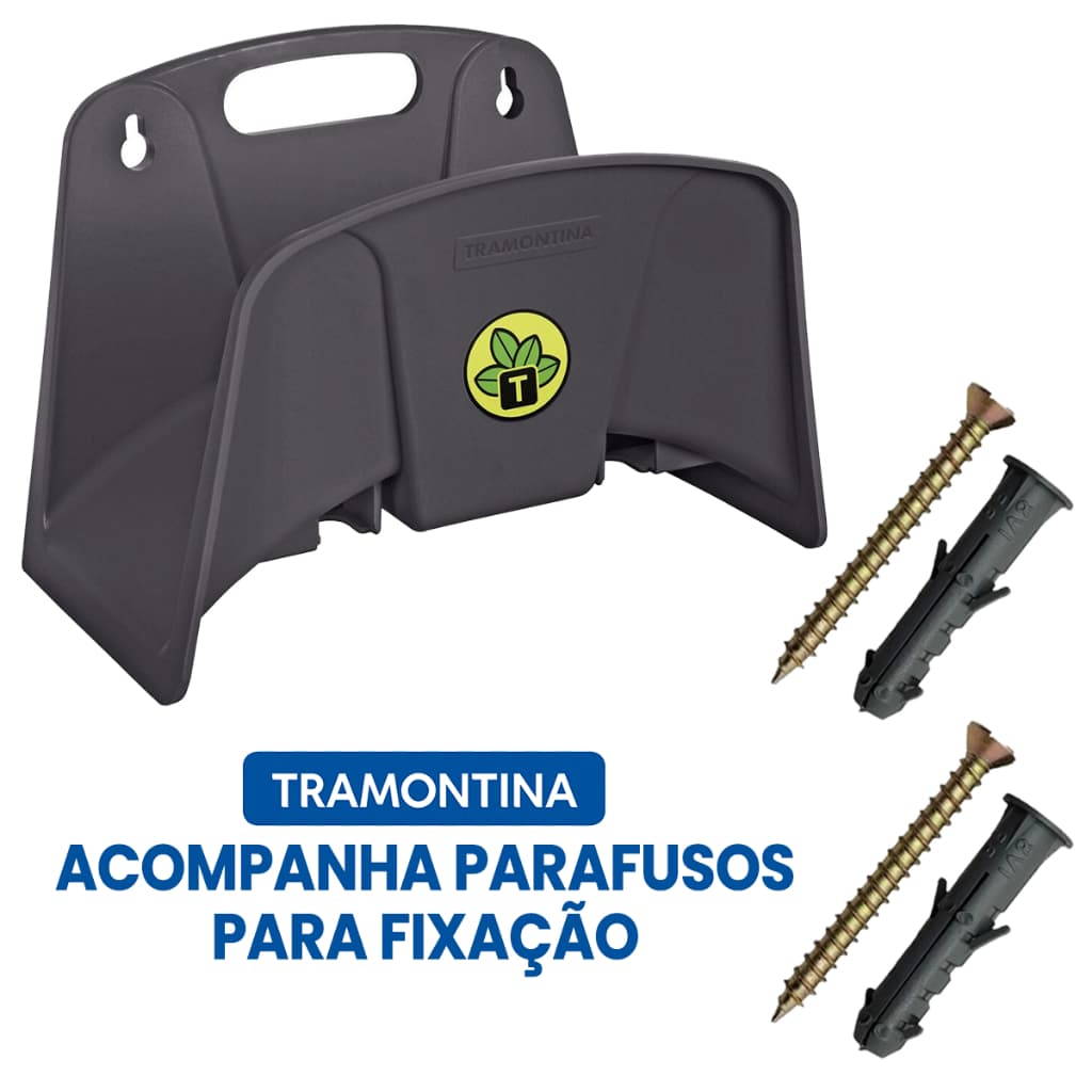 Suporte Fixo Tramontina Plástico Mangueira de Jardim 1/2" até 35 m Tramontina