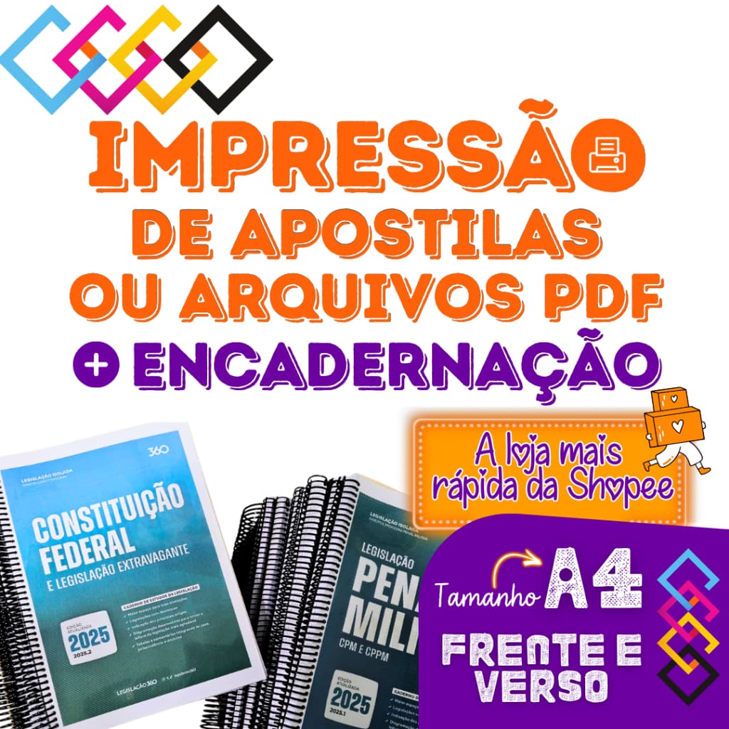 Impressão de Apostilas e Arquivos PDF com Encadernação e Qualidade Premium