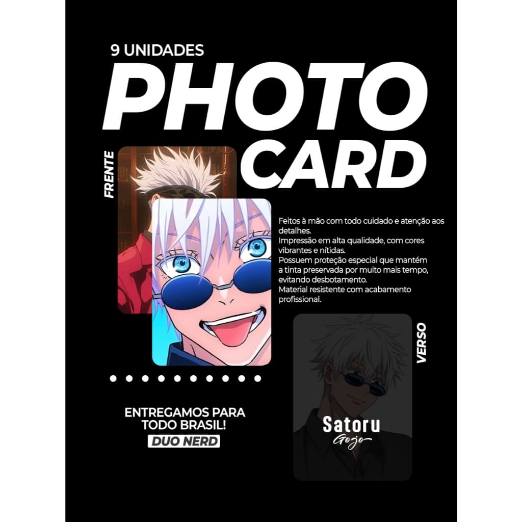 Photocards Fanmade Jujutsu Kaisen Satoru Gojo