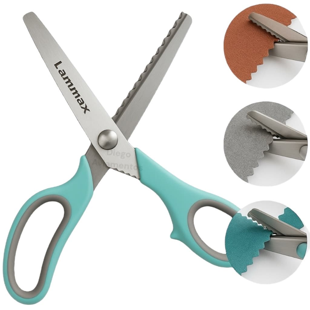 Tesoura Escalope 7mm Corte De Ondinha Desenho Onda Scrapbook