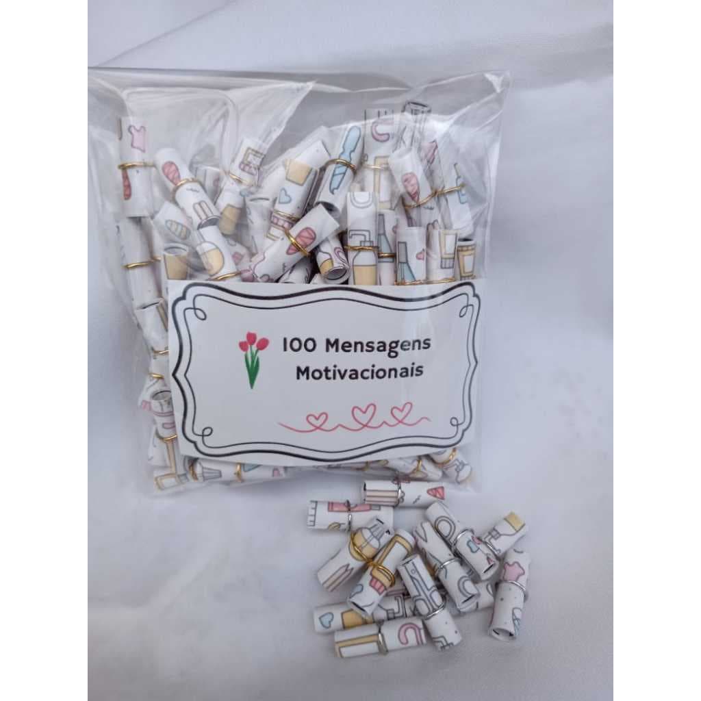 100 Frases Motivacionais Nail Designer Manicure  Refil Brinde Mimo