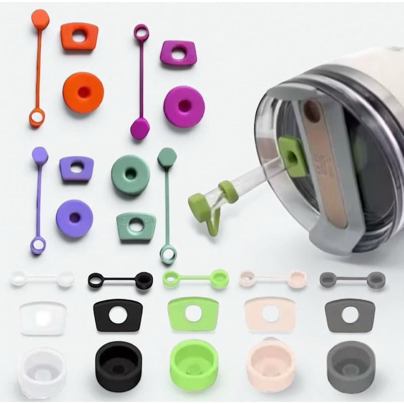 3 Peças Antivazamento Compatível Copo Quencher 1200ml PARA CANUDO GROSSO 10MM