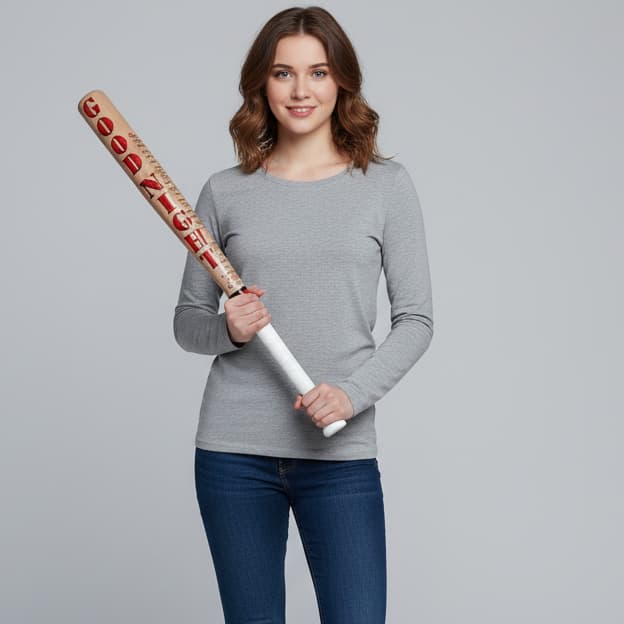 Taco de Beisebol 62CM para Fantasia Halloween Cosplay Acessório Esquadrão Vilã