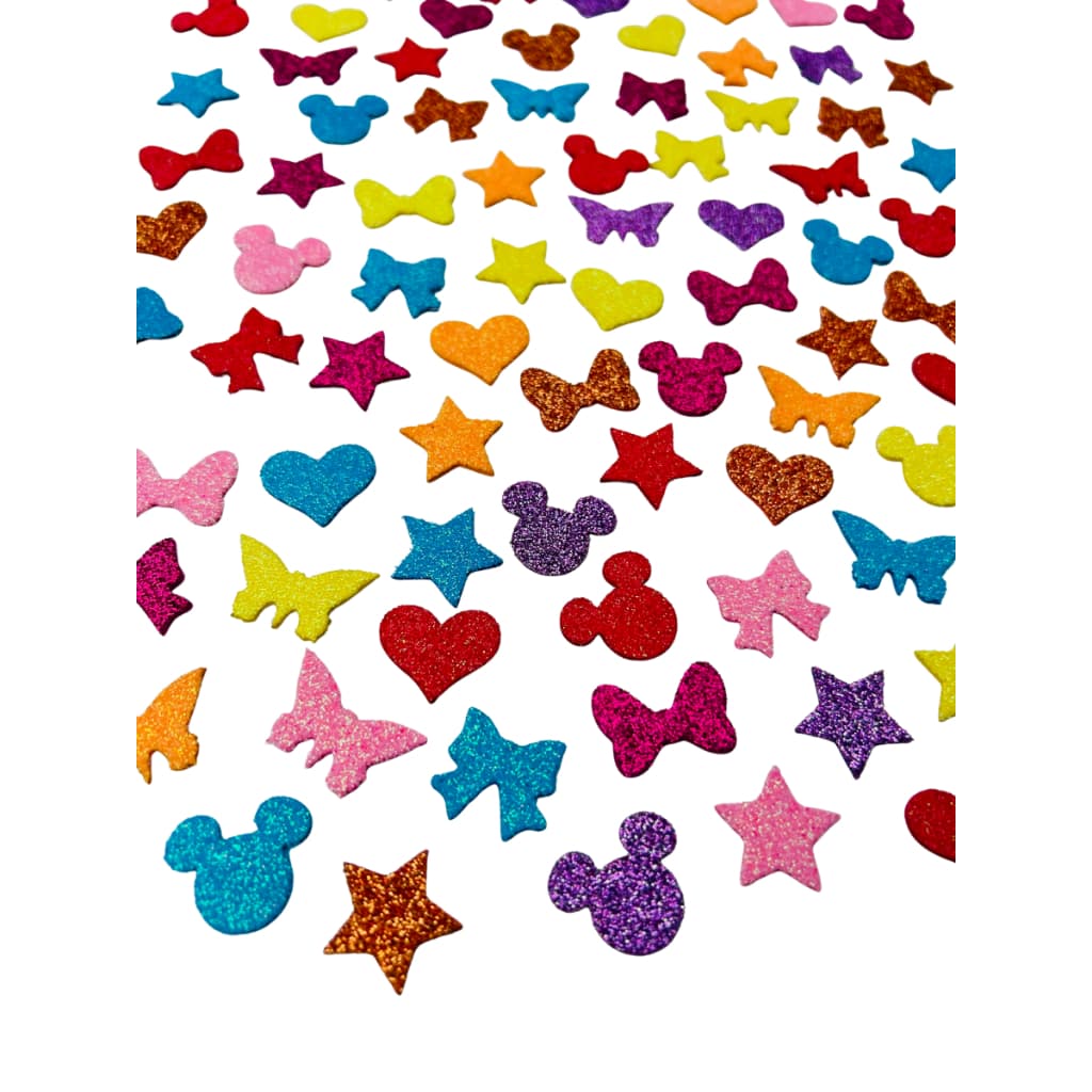 100 Adesivos Pet Lacinho EVA Auto Colante Cães e Gatos Banho e Tosa