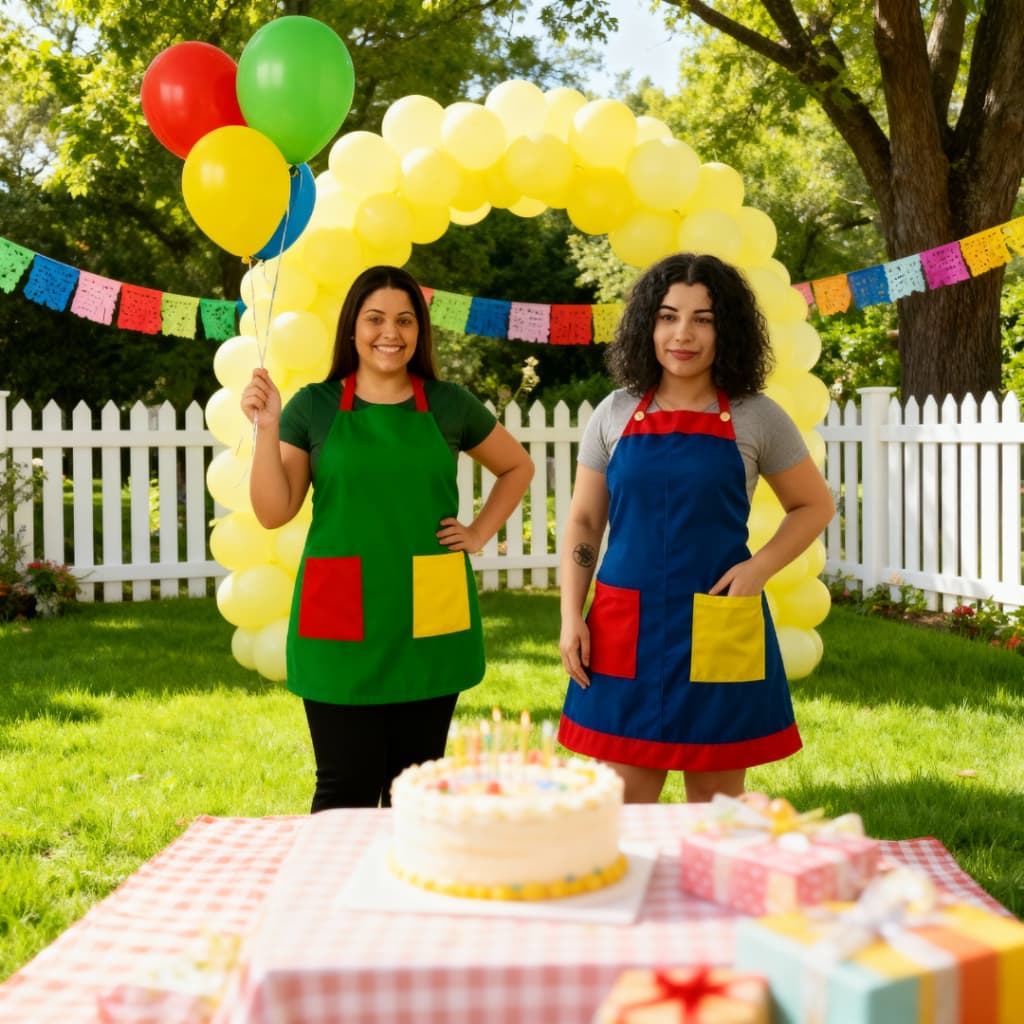 Avental Mega Premium Monitor Recreador - Buffet Infantil, Escolinha Entrega Ultra rápida