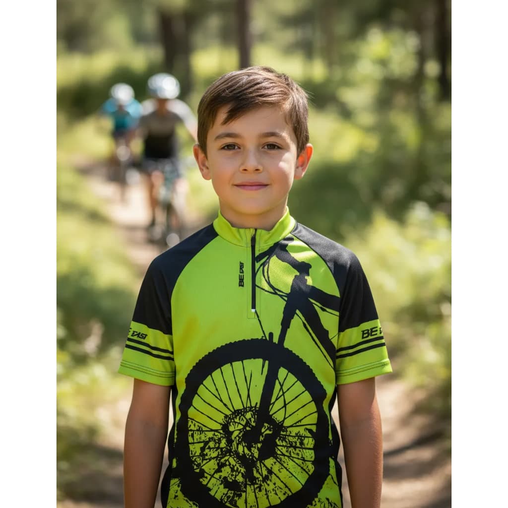 Camisa Ciclista kids Ciclismo Infantil Meninas Roupa de Bike Be Fast
