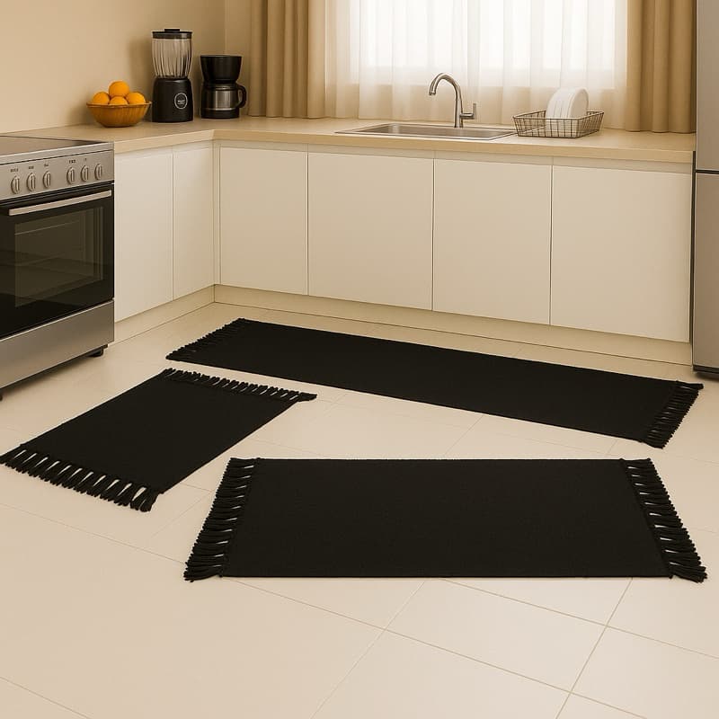 Kit De Passadeira 3 Peças Jogo Para Cozinha Tear Algodão Decoração Artesanal