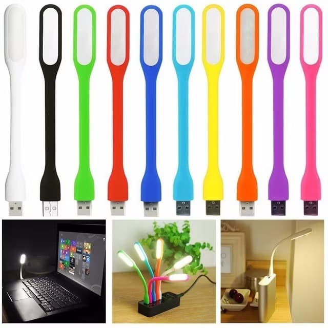 Mini Luminária LED USB Flexível Portátil para Notebook, Leitura, Abajur 1 Unidade