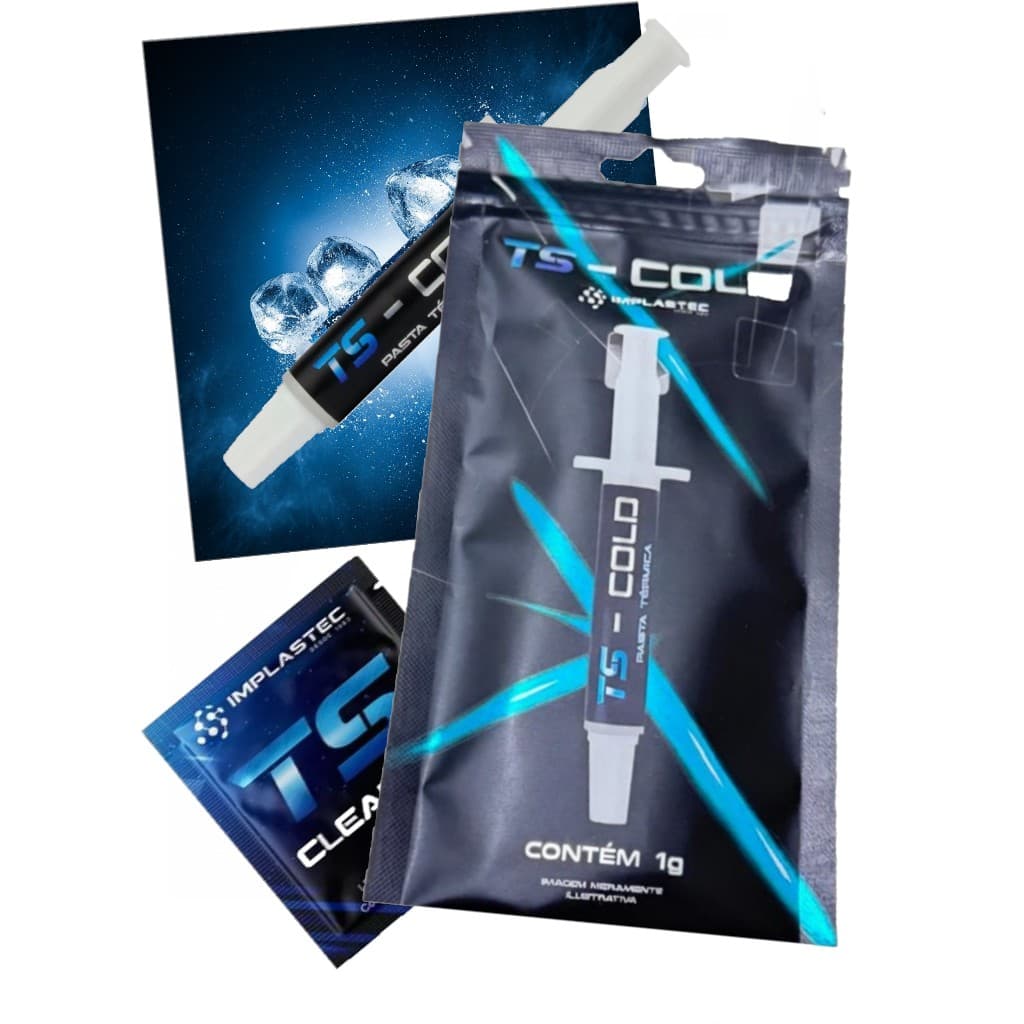 Pasta Térmica TS Cold 01 (UM) Grama Ideal para Processador Placa de Vídeo Smartphones Drone e Console