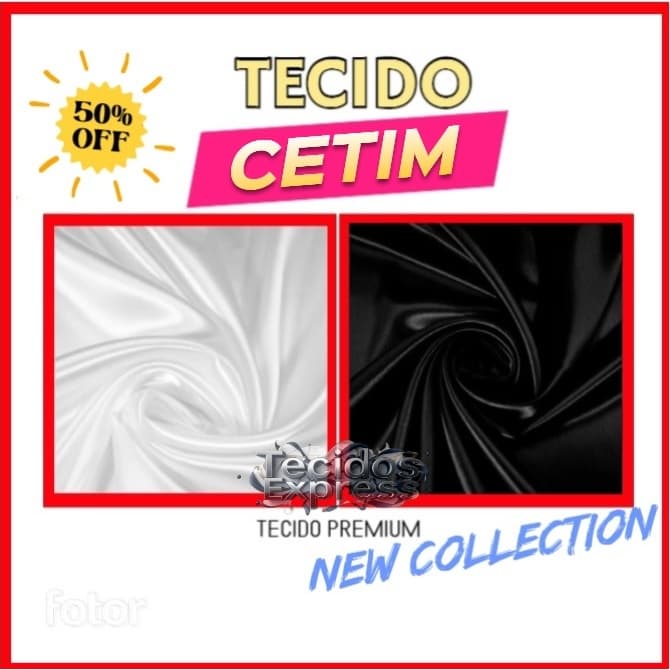 Tecido Cetim Liso Charmousse. Branco, preto, vermelho, verde, azul, amarelo, roxo, lilas. Promoção.