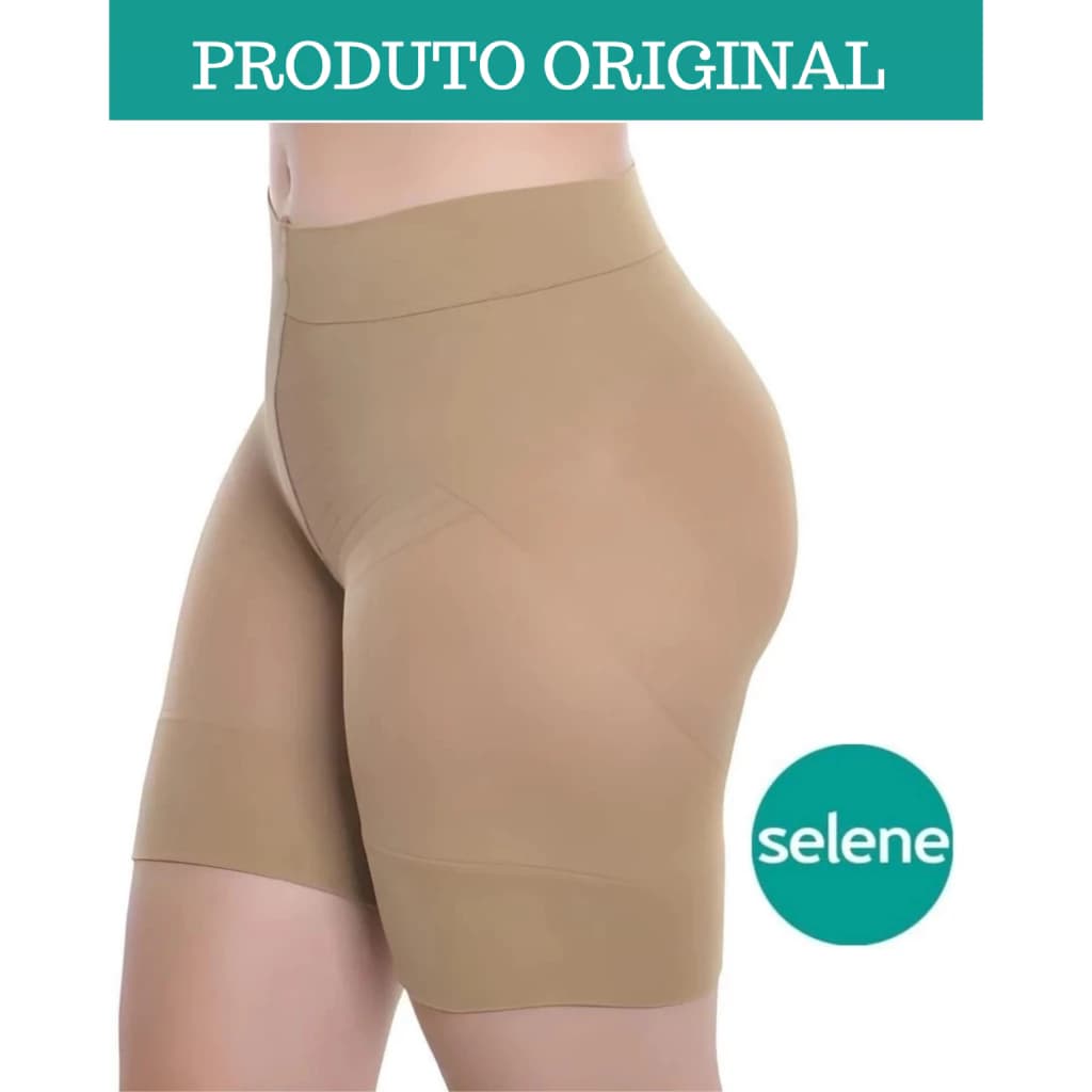 Shorts Modelador Selene Slim Cintura Alta Compressão Levanta Bumbum