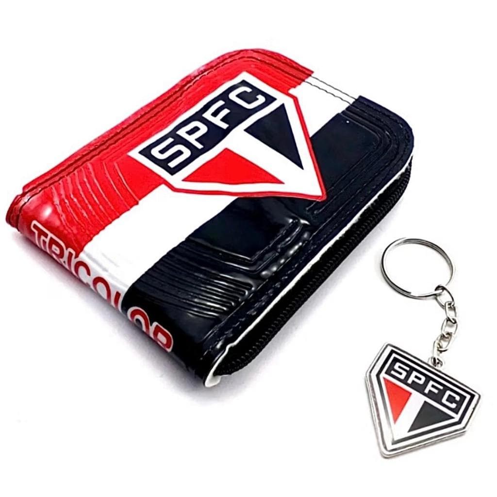 Carteira de Time + Chaveiro Personalizado Masculino Futebol