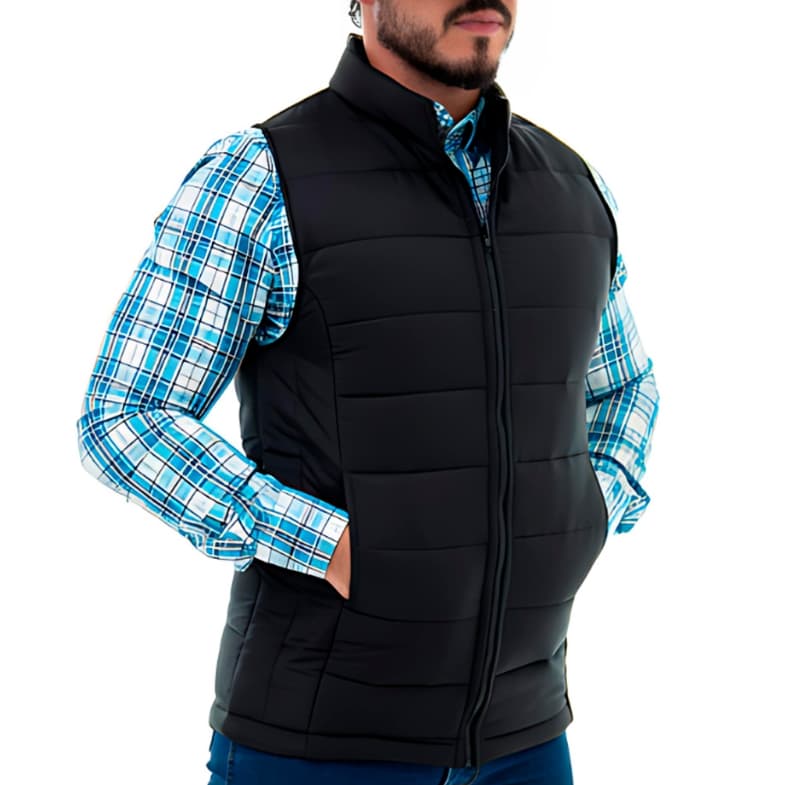 Colete Masculino Country Puffer Bomber Bobojaco Fofinho Casual Confortável Frio Inverno Macio