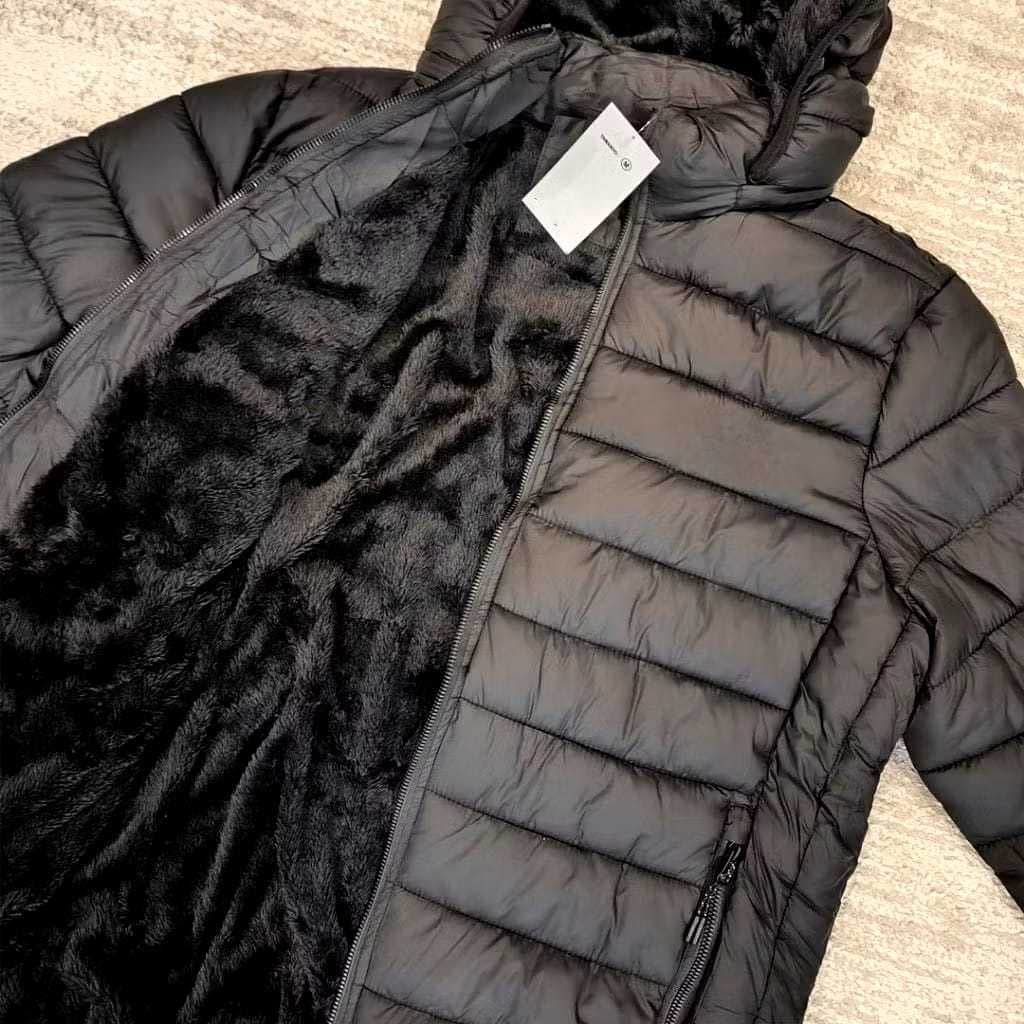 Jaqueta Masculina Impermeável Bobojaco Inverno Forrada Com Capuz Removível