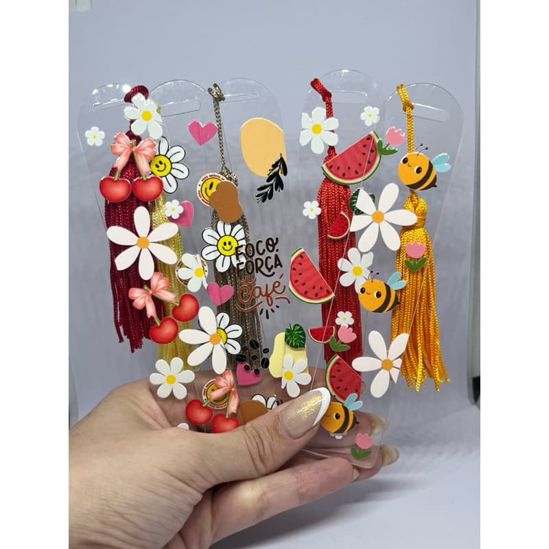 ENVIO RÁPIDO- Marca Páginas/ Marca Páginas em Acrílico/ Marca Páginas Estampas Fofas