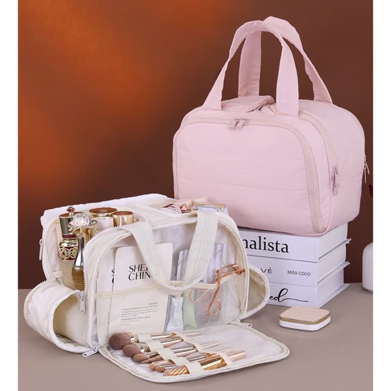 Necessaire de Viagem Grande Capacidade Organização Multi-Níveis