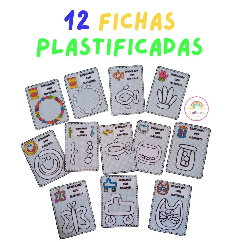 Ficha Pedagógica Brincando com Massinha com 12 Peças