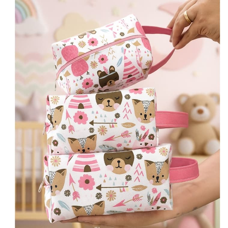 Necesser Maletinha Infantil Porta Brinquedo Porta Organizador de mala mochila Bolsinha Organizadora infantil Necesser